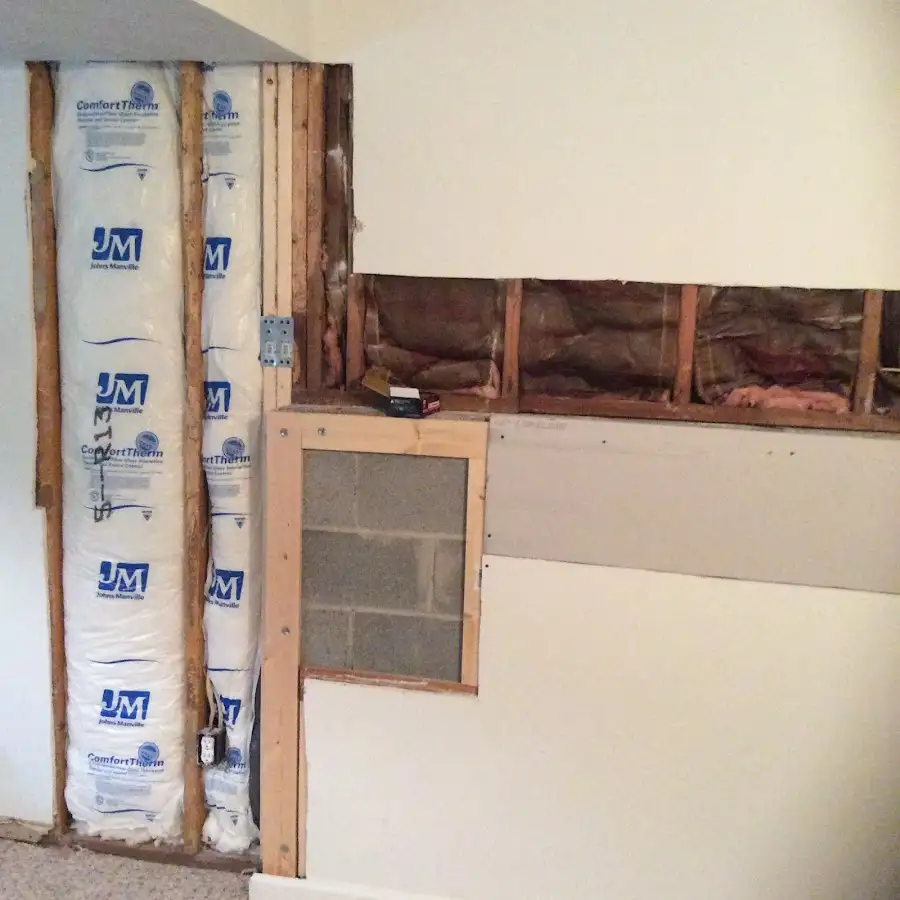 Wall insulation replacement during Structural Drying in Lenoir